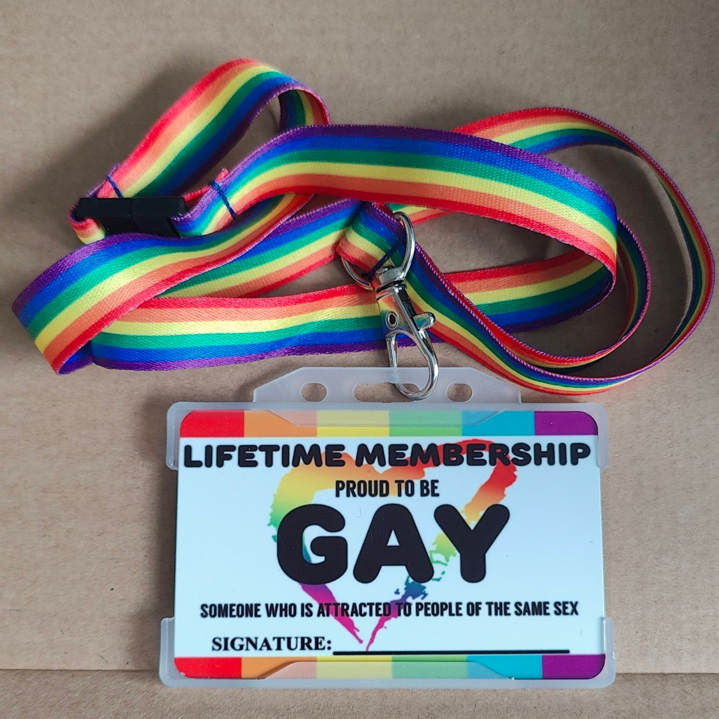 6 Colour LGBT Lanyard