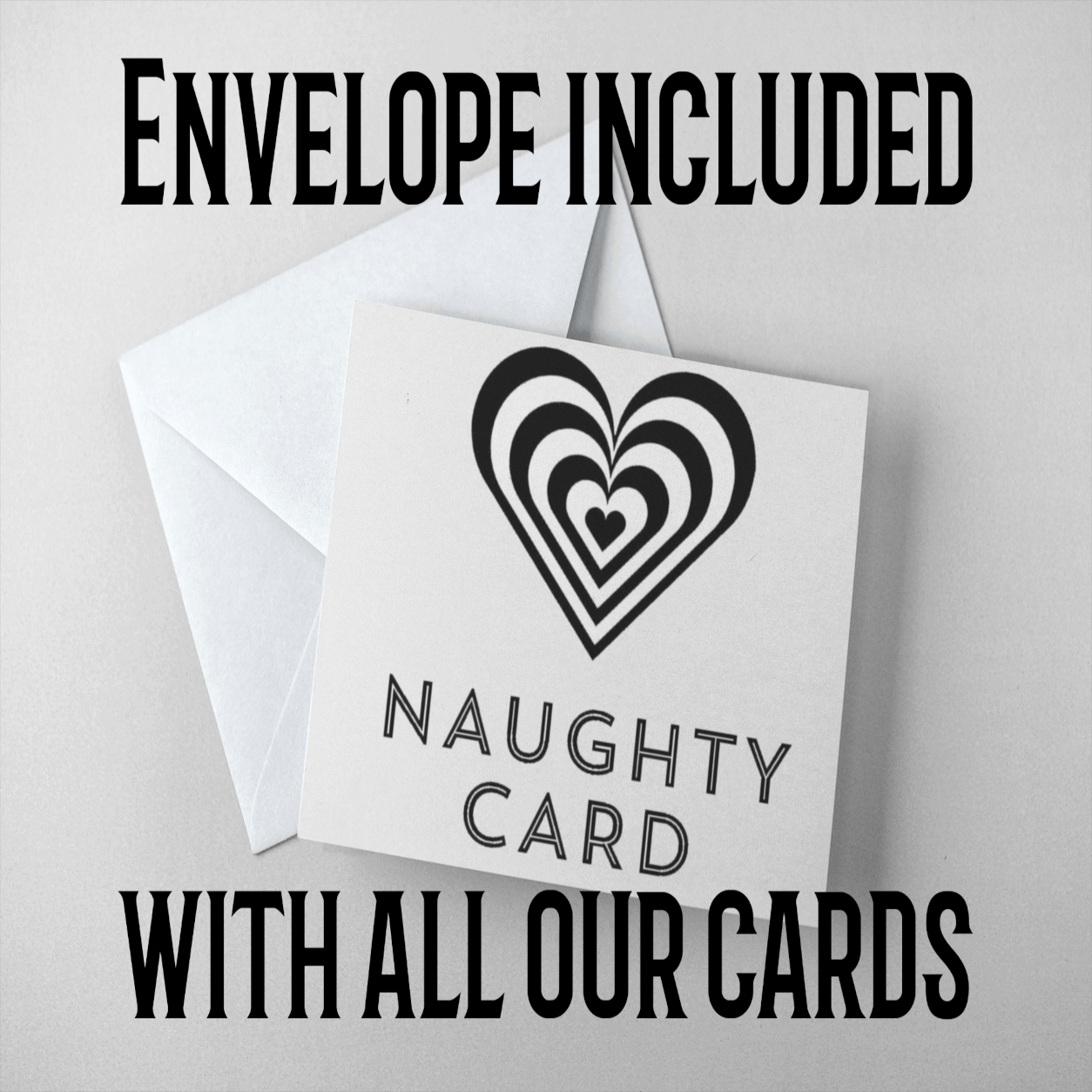 NaughtyCard Birthday Card include envelope