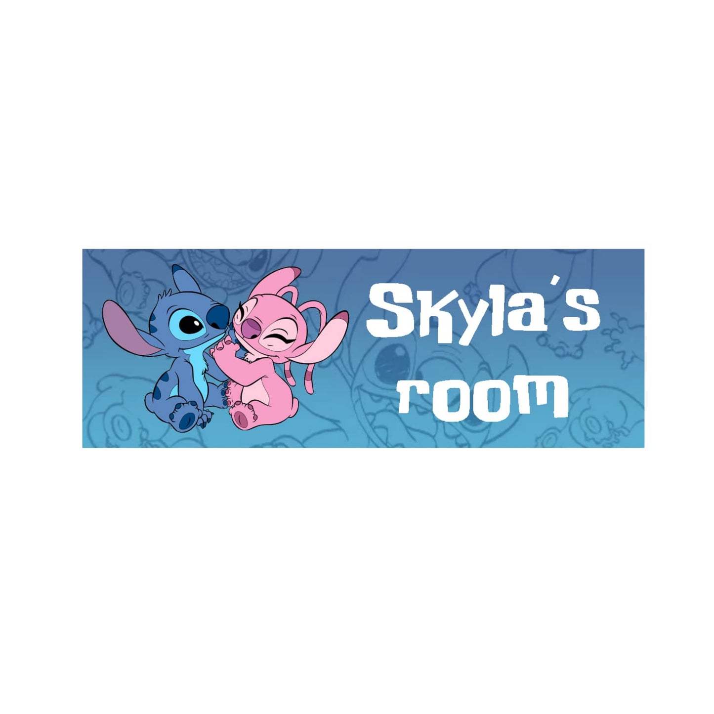 Stitch Metal Door Sign