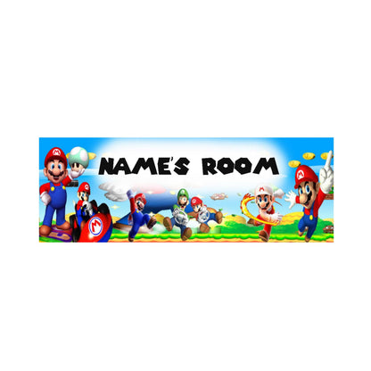 Mario Metal Door Sign